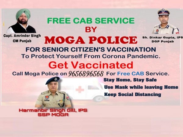 Punjab Police starts free cab service for senior citizens in Moga
