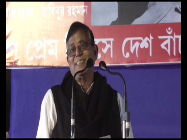 CPI-M leader Mohammad Salim speaking at an gathering in North 24 Parganas, West Bengal on Thursday. Photo/ANI