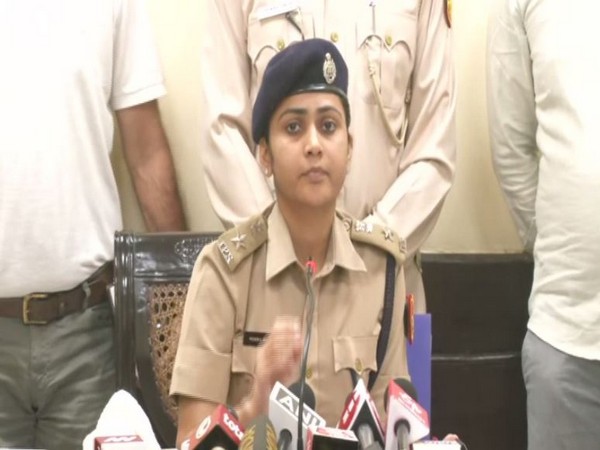 DCP North Delhi, Monika Bhardwaj speaking at a press conference in New Delhi on Sunday. Photo/ANI