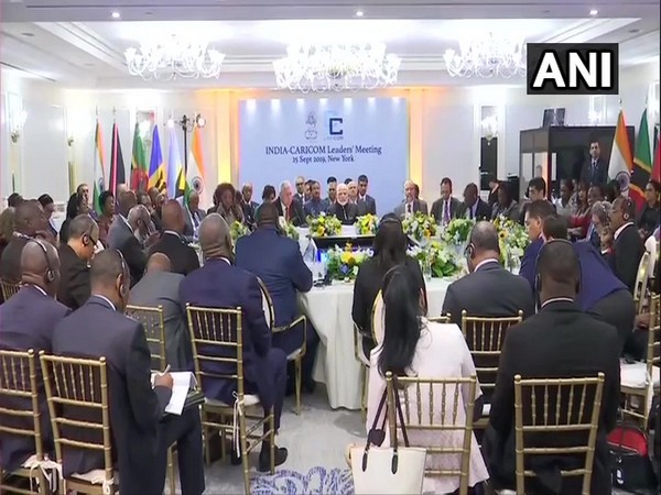 Prime Minister Narendra Modi addressing the India-CARICOM leaders' meeting in New York on Wednesday