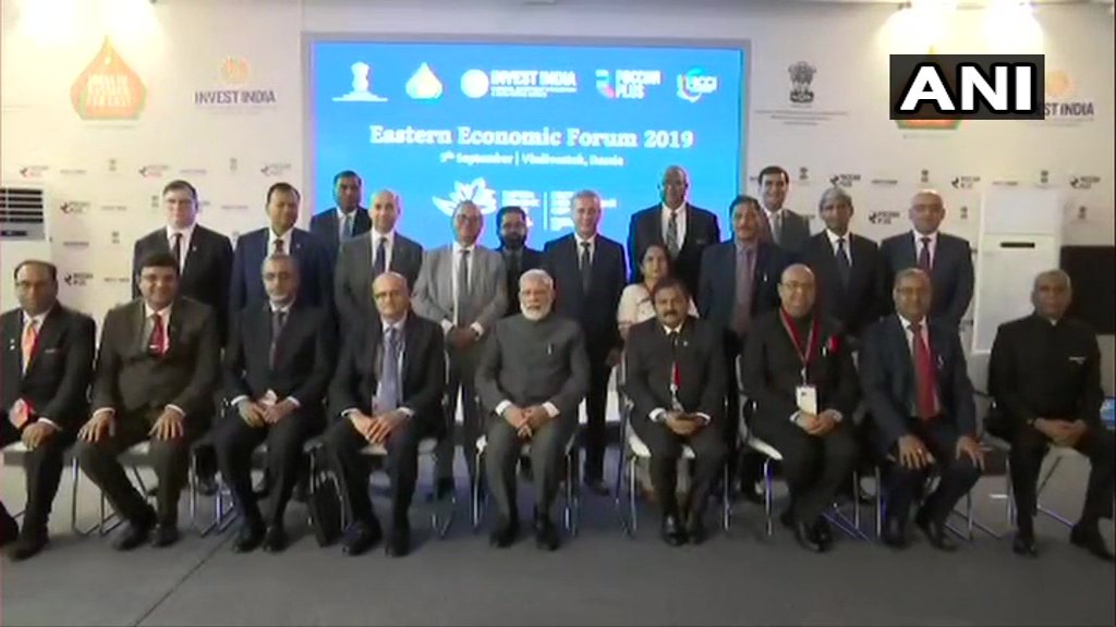 Prime Minister Narendra Modi visits India Business Pavilion at Eastern Economic Forum and inaugurates Indo-Russian Innovation Bridge, in Vladivostok