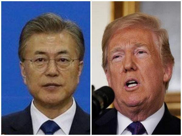 South Korean President Moon Jae-In, US President Donald Trump