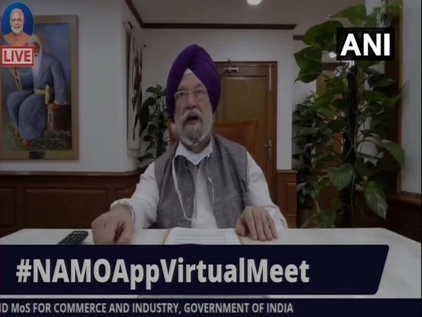 Union Civil Aviation Minister Hardeep Singh Puri speaking on Sunday. Photo/ANI