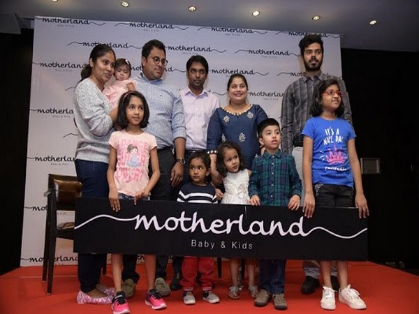 Motherland Logo launched by Mrs. Monika Battala, MD and Mr. Suman Gadde, Director, Mr. Chaitanya Boyapati, Director along with kids