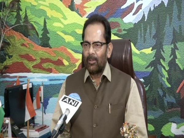 Union Minister for Minority Affairs Mukhtar Abbas Naqvi. (file photo)