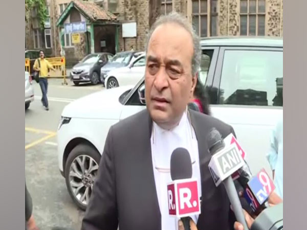 Senior Advocate Mukul Rohatgi speaking to reporters outside Bombay High Court