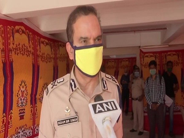 Mumbai Commissioner of Police Param Bir Singh speaking to ANI on Thursday. Photo/ANI