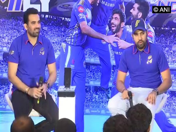 Zaheer Khan and Rohit Sharma addressing media (ANI Picture)
