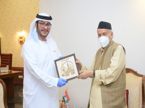 Saud Abdelaziz Alzarooni, Charge D'Affaires of the Consulate General of the UAE in Mumbai called on Governor Bhagat Singh Koshyari here at the Raj Bhavan.