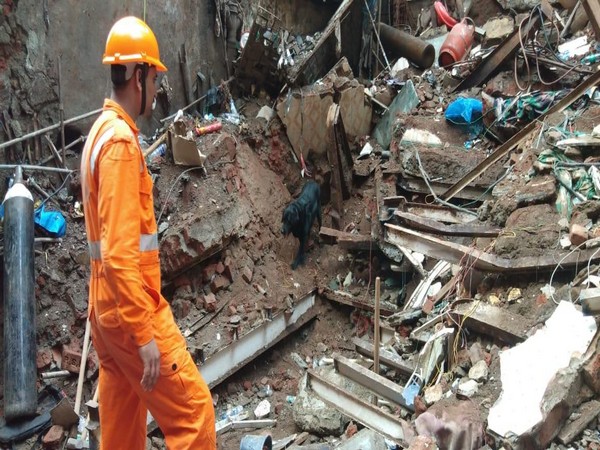 Thirteen people were killed in a building collapse in Mumbai on Tuesday. (Photo/ANI)