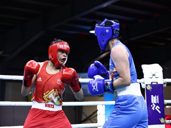 Boxer Muskan of Pt Deen Dayal Upadhyay Shekhawati University in action (Image: SAI media)
