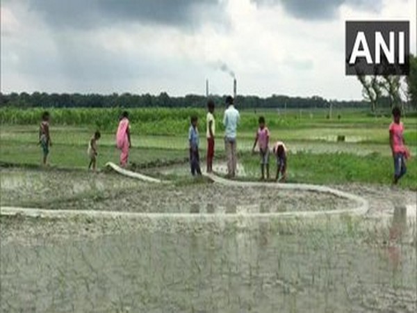 Children working in agricultural fields in Muzaffarpur [Photo/ANI]