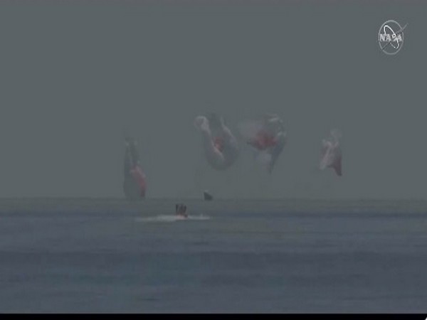 SpaceX capsule with two NASA astronauts made splashdown in Gulf of Mexico (Picture Credit: NASA)