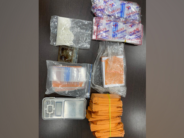 Recovered drugs and other material from drug peddlers. (Photo/ANI)