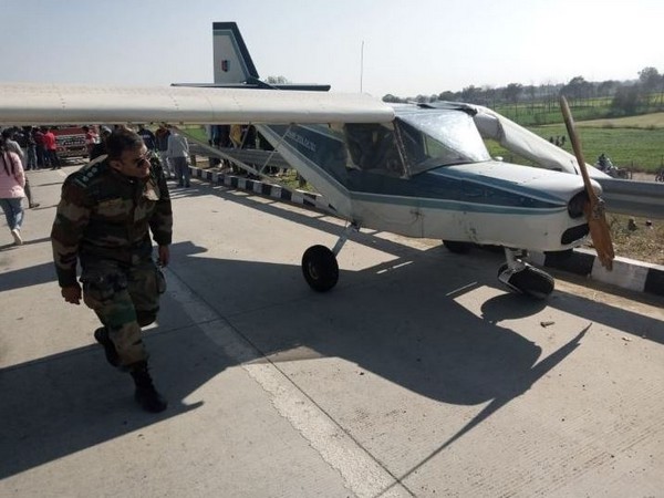  An aircraft made an emergency landing at Eastern Peripheral Expressway near Sadarpur village today, after it faced a technical problem.