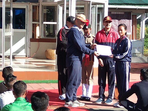 NCC cadets Shillong are being facilitated on Saturday. (Photo/ANI)