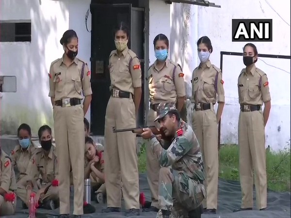 NCC cadets at the training camp in Nagrota. (Photo/ANI)