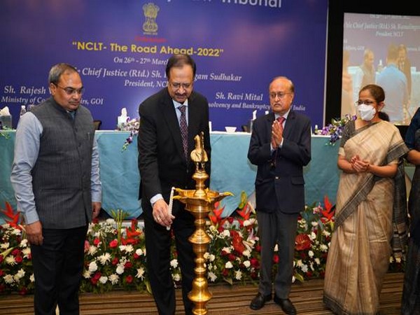 Chief Justice (R) Ramalingam Sudhakar, President, NCLT and Rajesh Verma, Secretary, Ministry of Corporate Affairs inaugurated colloquium organised by NCLT. 