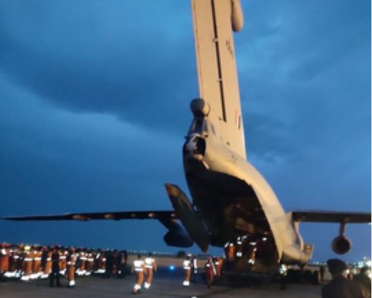 NDRF team being sent to Gujarat from Bhatinda. Photo/Twitter