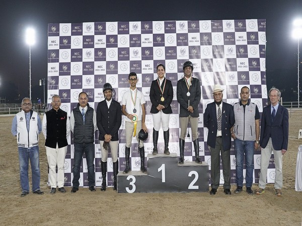 NEC Grade 3 fault and out podium-finishers (Photo: National Equestrian Championship)