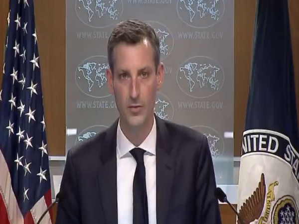US State Department spokesperson Ned Price speaking during a press briefing on Monday (local time)