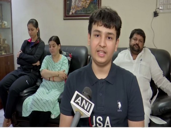 Agastya Jaiswal speaks to ANI in Hyderabad. (Photo/ANI)