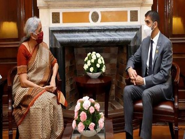    Dr Thani Bin Ahmed Al Zeyoudi, Minister of State for Foreign Trade, UAE, calls on Union Finance Minister Nirmala Sitharaman