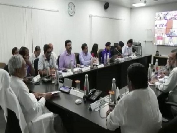 The Chief Minister called a meeting for disaster management, via video conference in Patna on Saturday. Photo/ANI