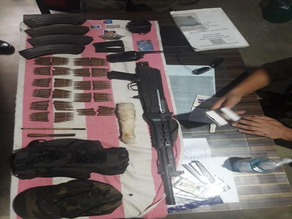 Arms and ammunition recovered in special operations in Changlang, Arunachal Pradesh. Photo/ANI