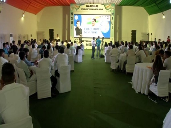 Visuals from NSUI meeting in Delhi.