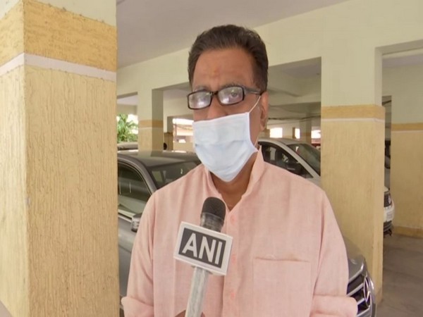 Telangana BJP spokesperson, NV Subhash, talking to ANI on Wednesday. Photo/ANI