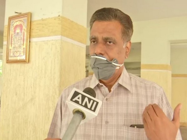 Telangana BJP leader NV Subhash speaking to ANI in Hyderabad on Tuesday. (Photo/ANI)