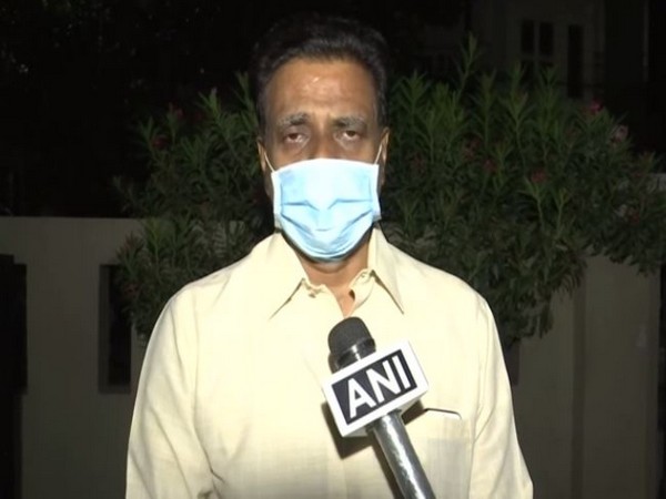 Telangana BJP spokesperson NV Subhash speaking to ANI. (Photo/ANI)