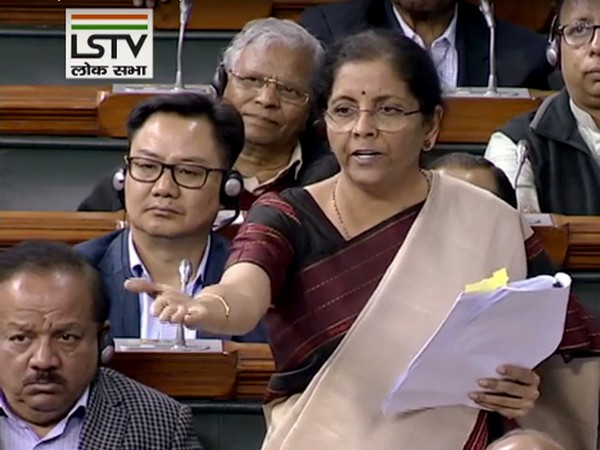 Union Finance Minister Nirmala Sitharaman [Photo/ANI]