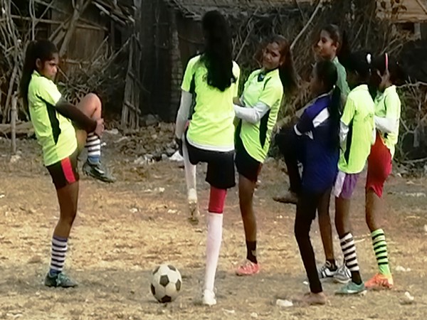 Girls participating in Golden Baby League Nabadwip, West Bengal (Photo/ AIFF) 
