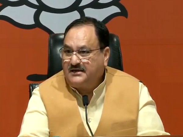 BJP working president JP Nadda addressing a press conference in New Delhi on Thursday. (Photo/ANI)