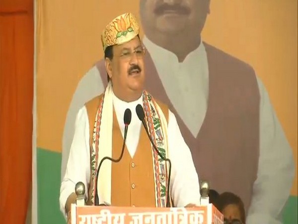 BJP national president Jagat Prakash Nadda speakin in Bihar rally on Thursday. Photo/BJP Live