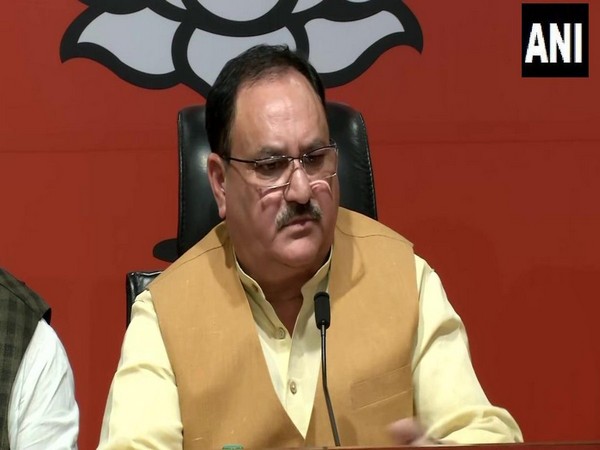 BJP working president JP Nadda addressing a press conference in New Delhi on Thursday. (Photo/ANI)