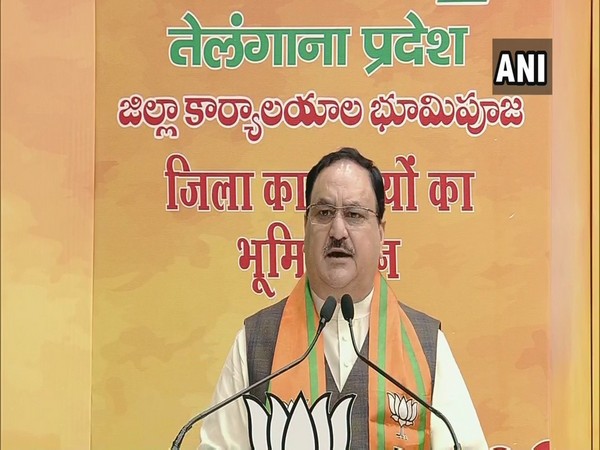 BJP National President JP Nadda during a virtual conference on Monday. (Photo/ANI)