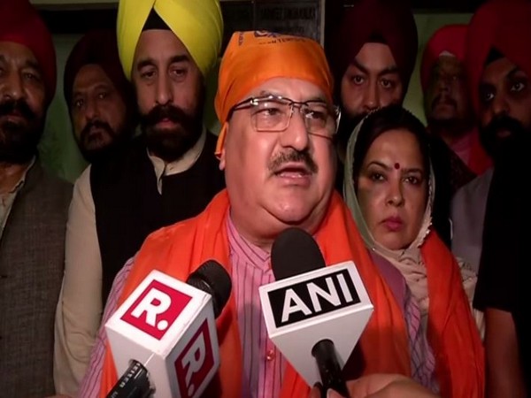 BJP working president JP Nadda speaking to reporters in New Delhi on Tuesday. Photo/ANI