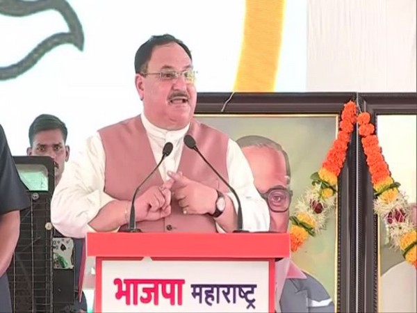 BJP chief JP Nadda speaking at the state executive meeting in Maharashtra on Sunday.