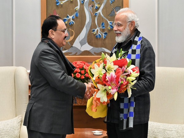 Newly-elected BJP President J P Nadda on Thursday met Prime Minister Narendra Modi here on Thursday.