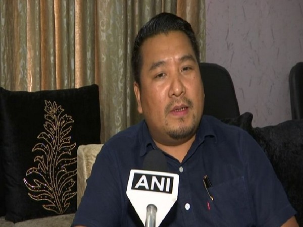 PWD Minister of Nagaland Tongpang Ozukum speaking to ANI in New Delhi on Monday. Photo/ANI