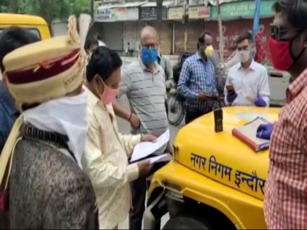 The bridegroom was carrying the permission letter for marriage but flouted social distancing norms. Photo/ANI