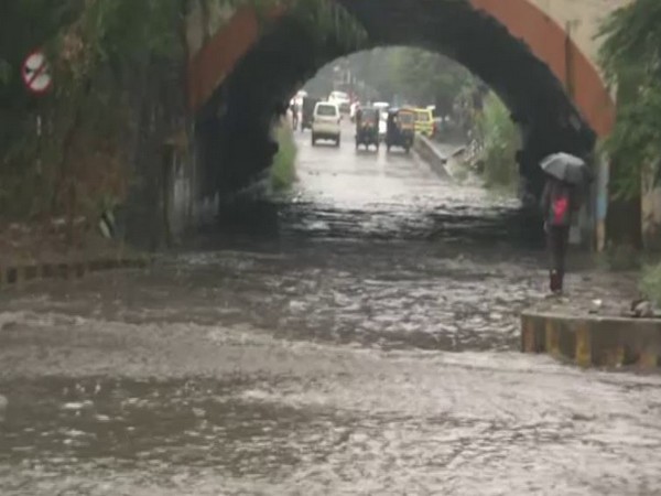 Water logging in parts of Nagpur due to heavy rainfall.  [Photo/ANI]