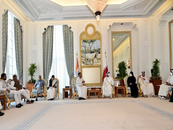 Vice President Venkaiah Naidu today led delegation level talks with the Prime Minister & Minister of Interior of Qatar, Sheikh Khalid bin Khalifa bin Abdulaziz Al Thani in Doha. (Twitter)