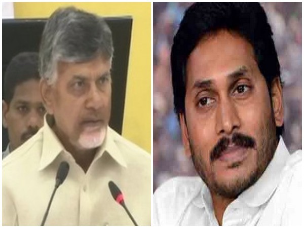 Andhra Pradesh Chief Minister N Chandrababu Naidu (left) and YSR Congress chief Jaganmohan Reddy (right)