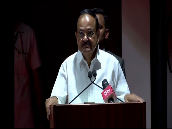 Vice President M Venkaiah Naidu speaking at Panjab University, Chandigarh on Wednesday.