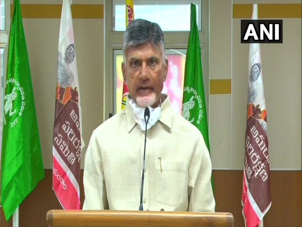 TDP Chief N Chandrababu Naidu expressing solidarity for farmers' protest against the decentralization of Andhra Pradesh's capital.