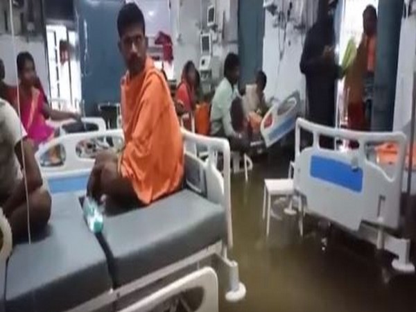 Nalanda Hospital flooded with rainwater in Patna [Photo/ANI]